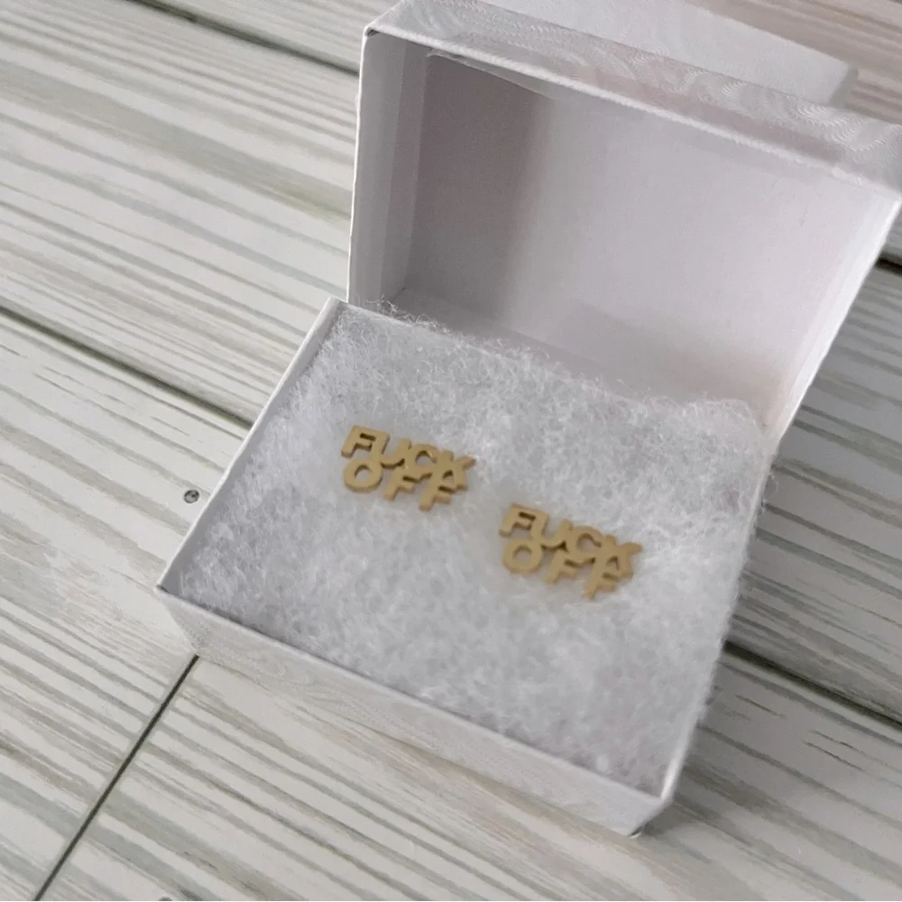 Personal message earrings, NWT - Picture 1 of 1